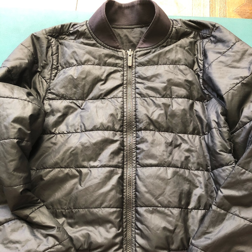 non stop reversible bomber